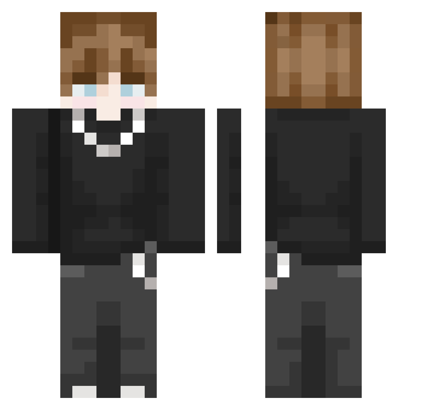 IGotFrames Minecraft skin, front and back view