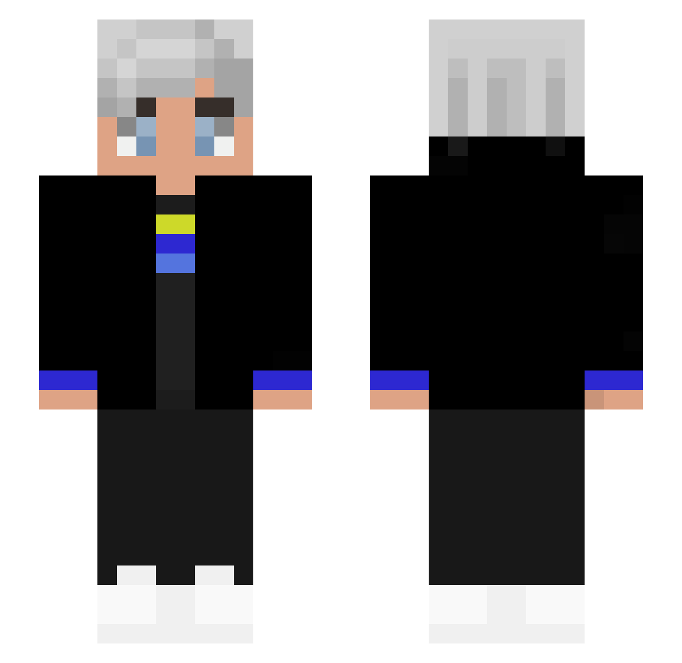 Soryuern Minecraft skin, front and back view