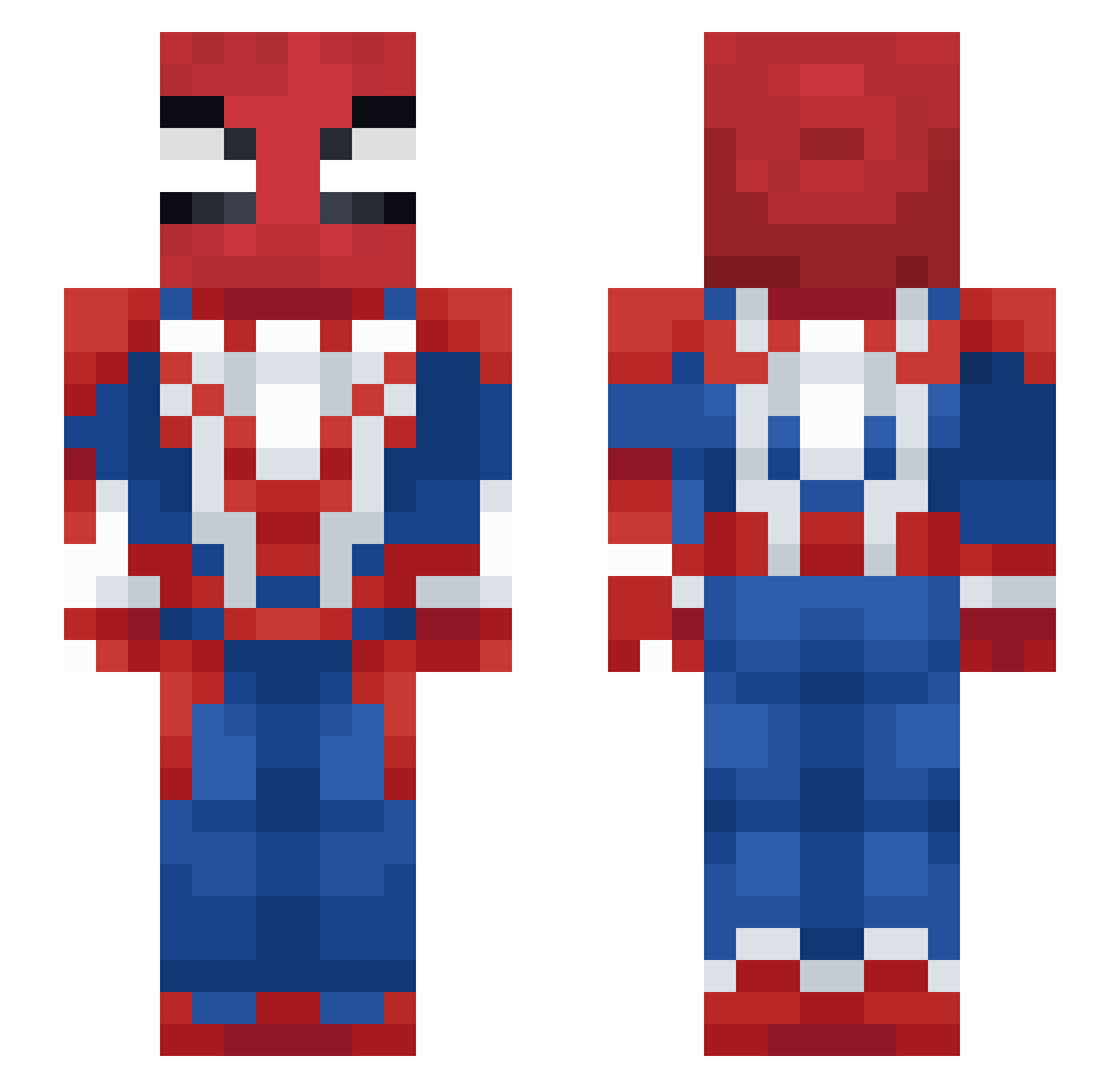 villigerarrow Minecraft skin, front and back view