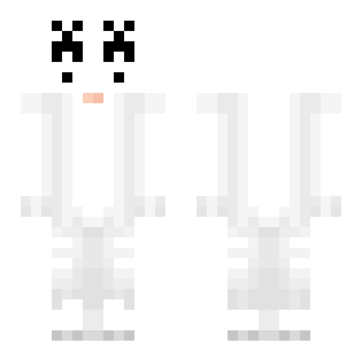 UltimateBlaze Minecraft skin, front and back view