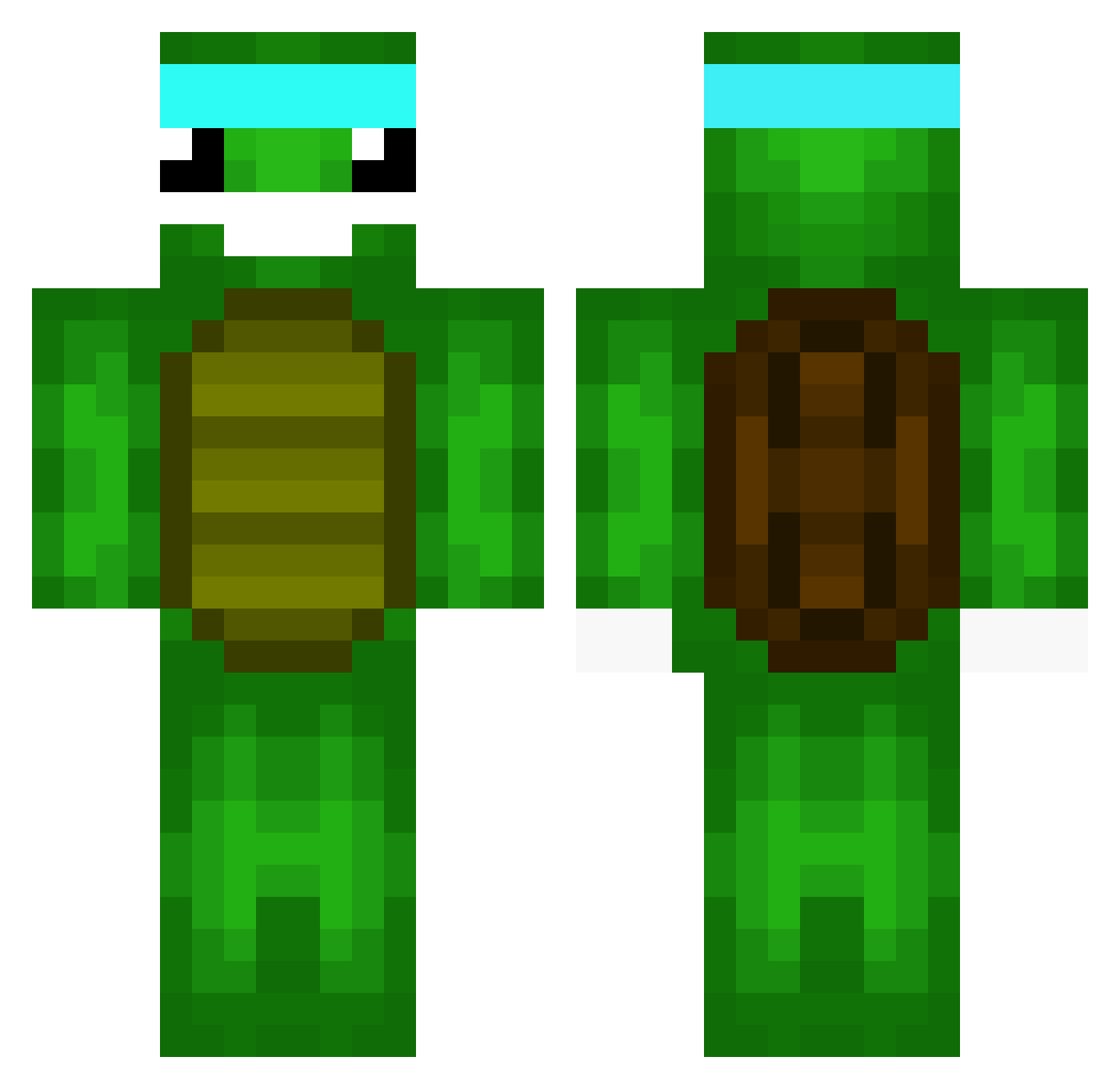 Sweatboii3432 Minecraft skin, front and back view
