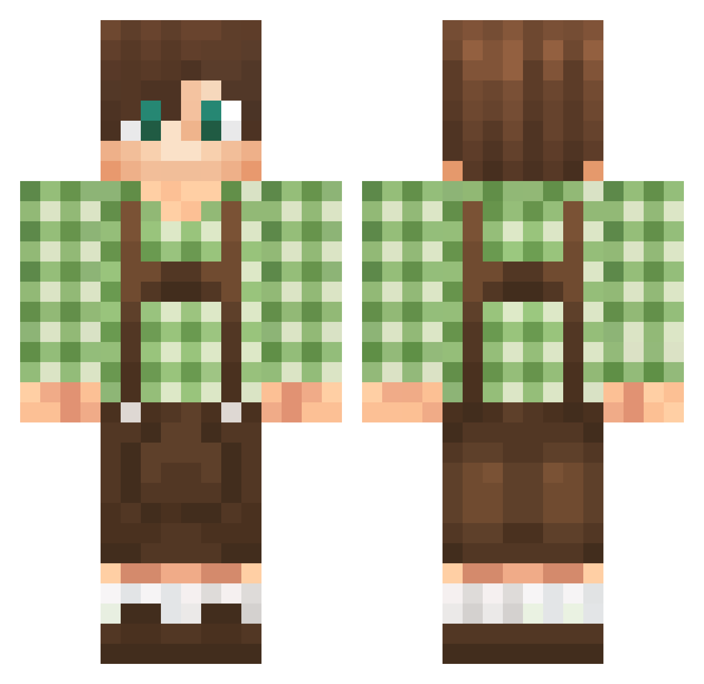 nick_ml Minecraft skin, front and back view
