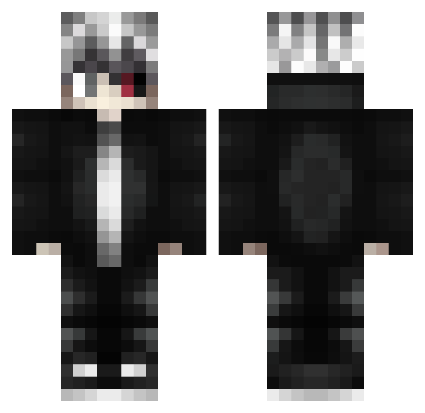 SoulDestroyer_67 Minecraft skin, front and back view