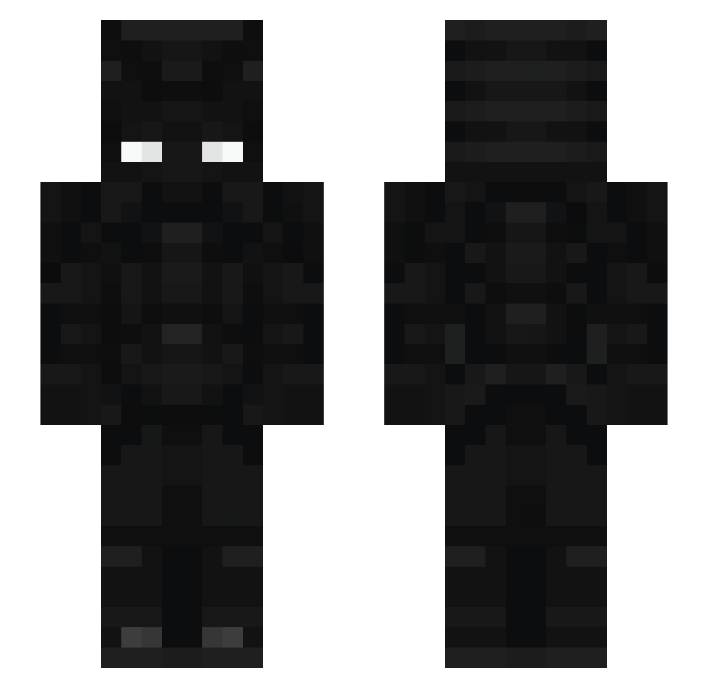 DivenX Minecraft skin, front and back view