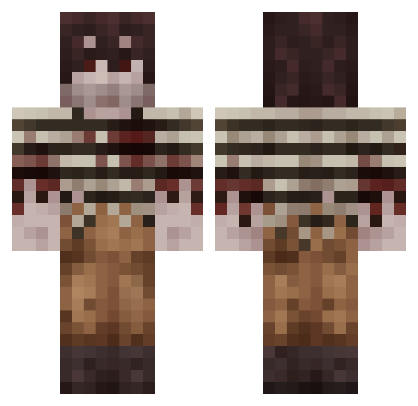 c7epma Minecraft skin, front and back view