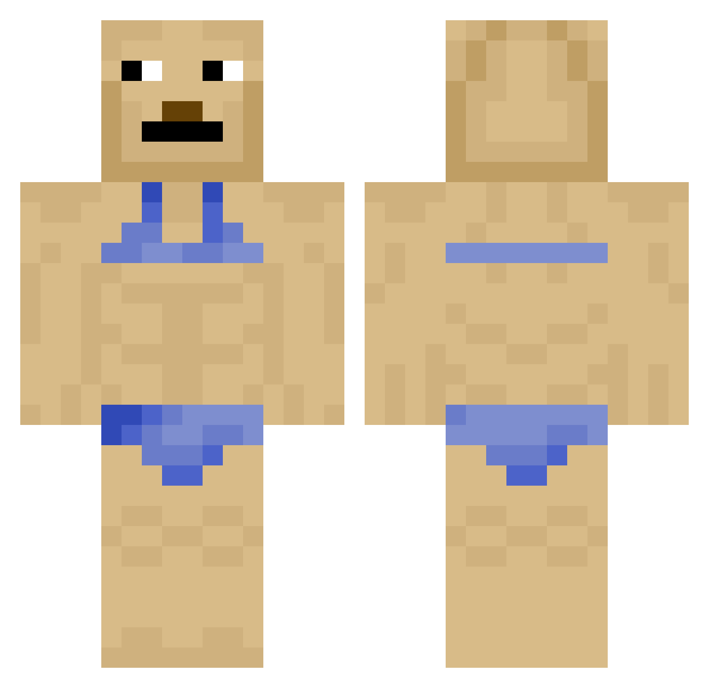 croxzy3 Minecraft skin, front and back view