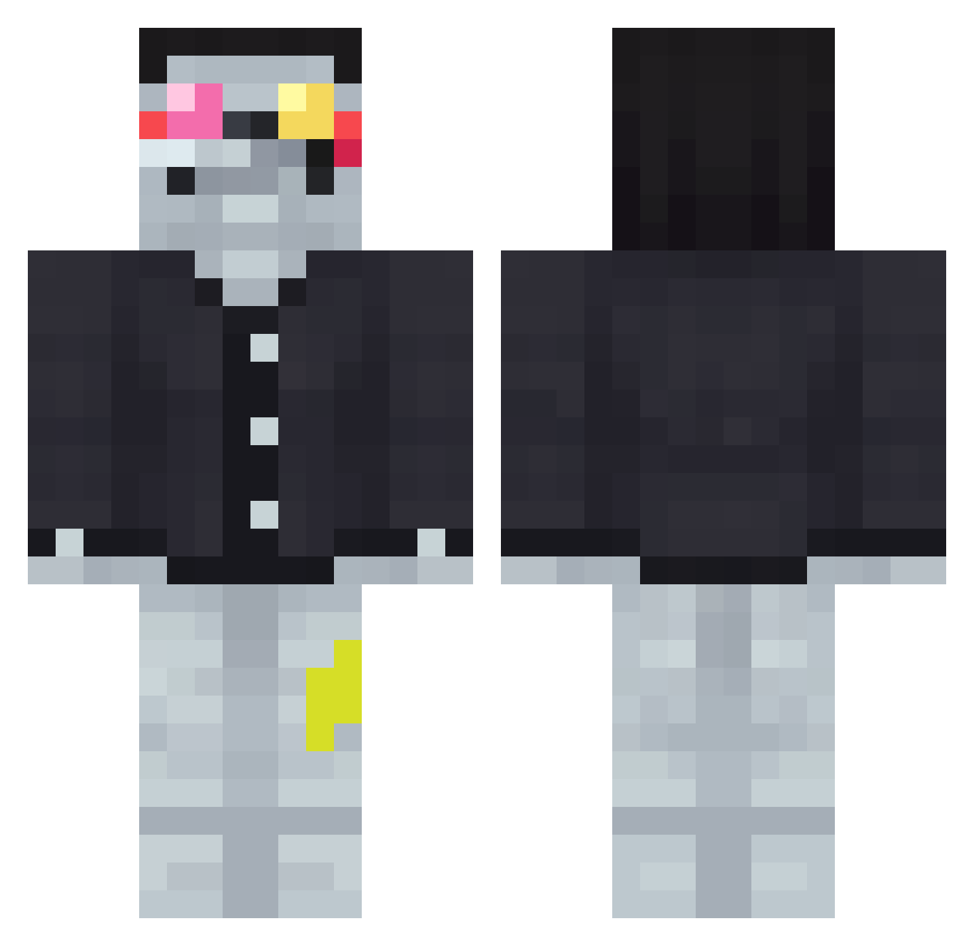 stup1d_idi0t Minecraft skin, front and back view