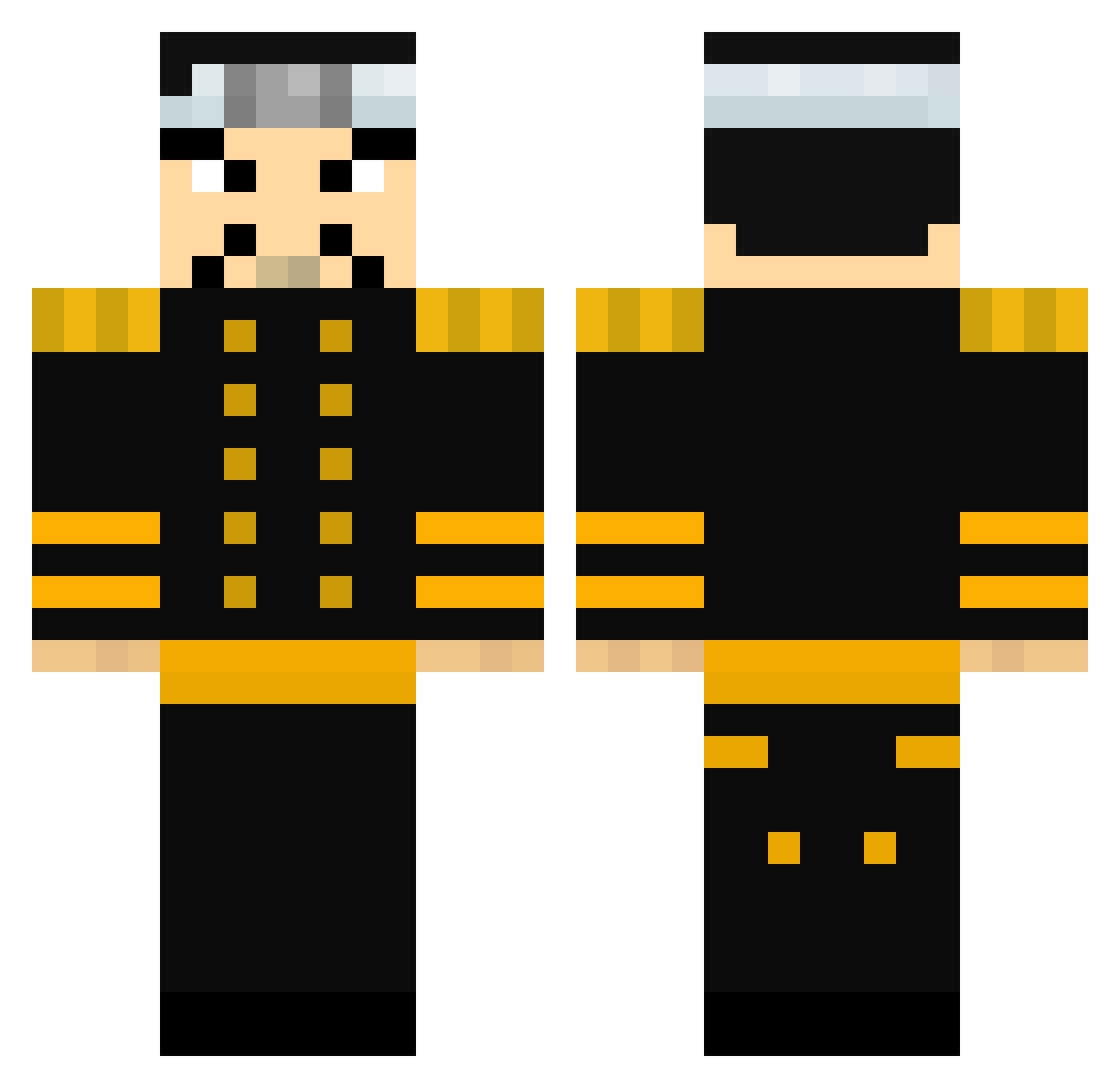 Ebashiro Minecraft skin, front and back view