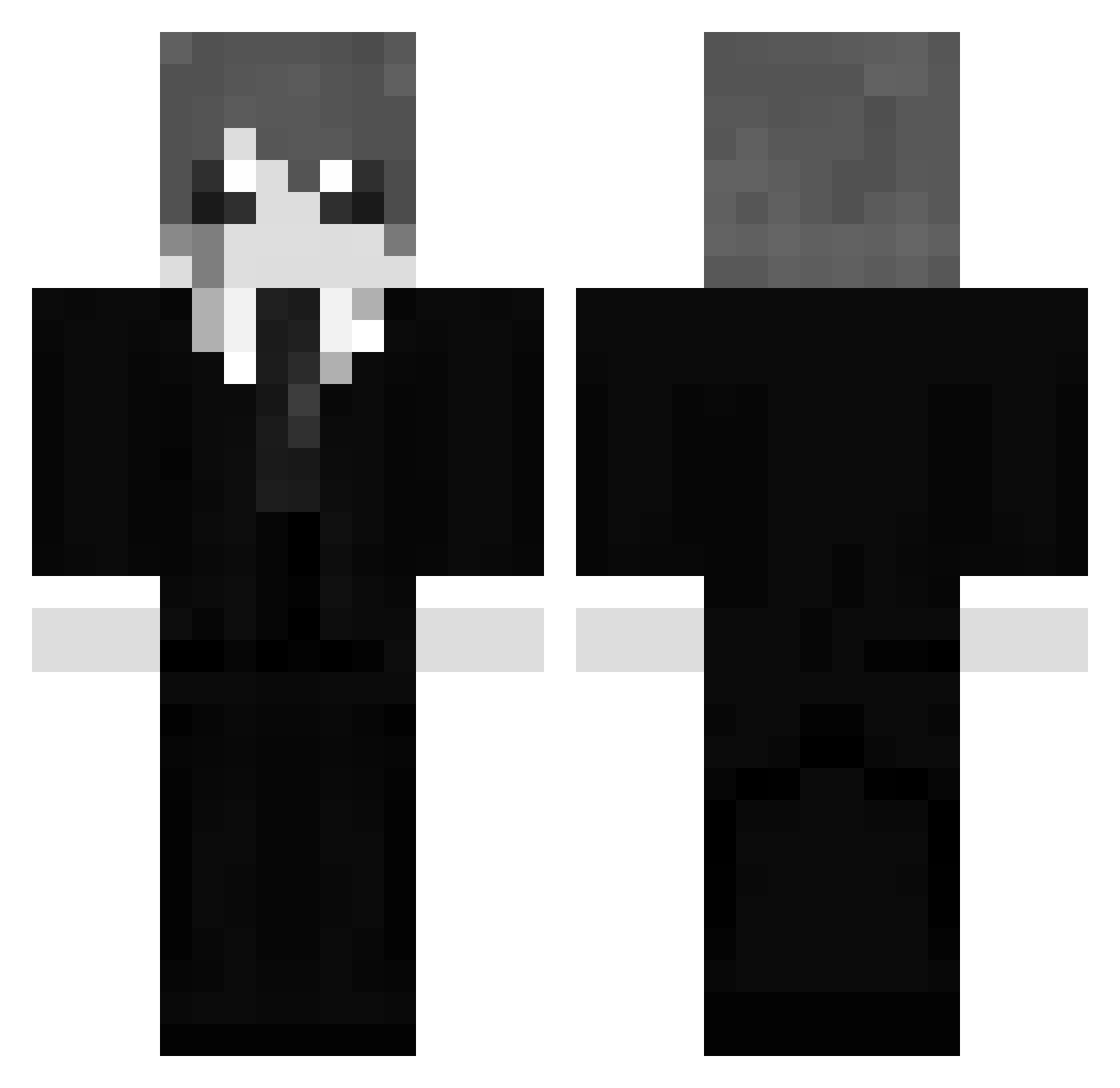 Sangam111 Minecraft skin, front and back view