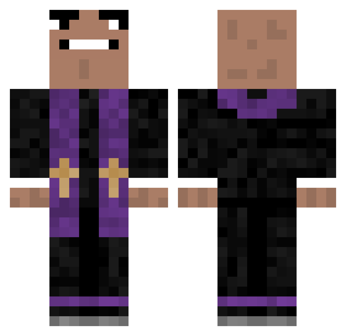 Frozen_Pixel119 Minecraft skin, front and back view