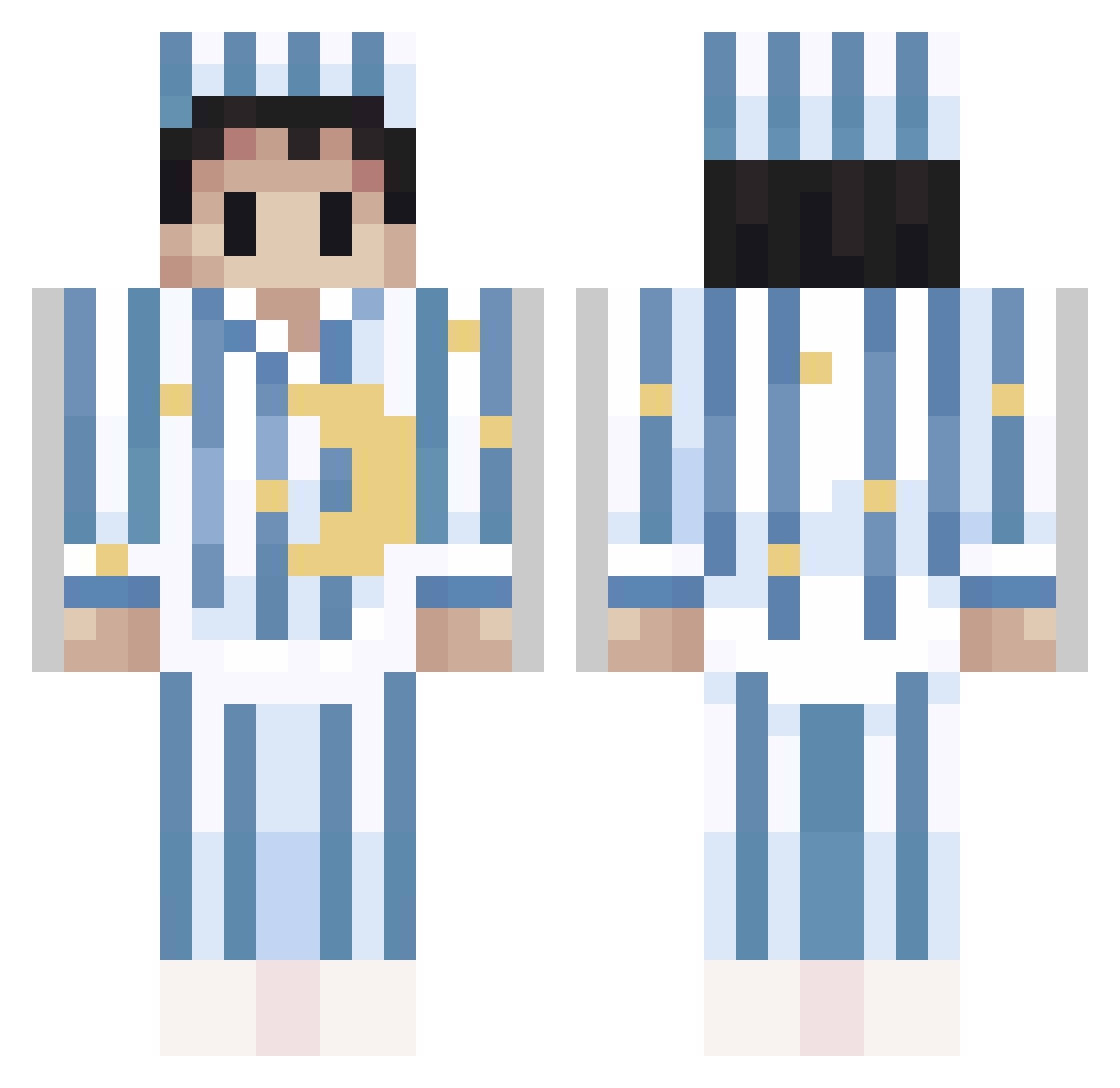 anThinkpad Minecraft skin, front and back view