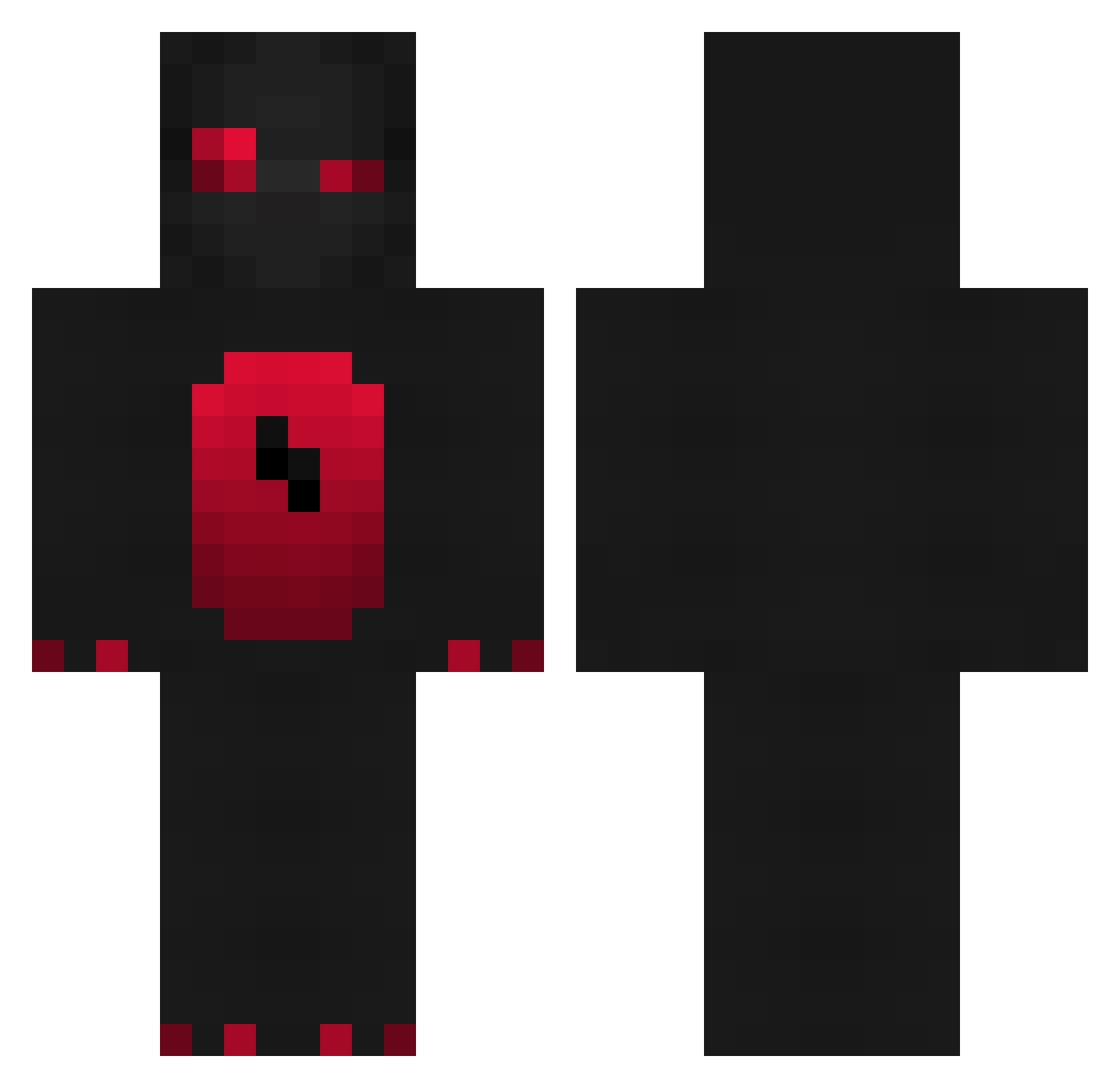 Szegeed Minecraft skin, front and back view