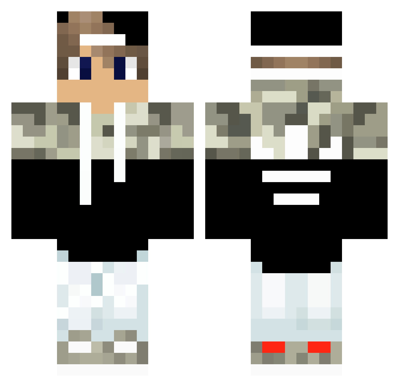 YORICK_7030 Minecraft skin, front and back view