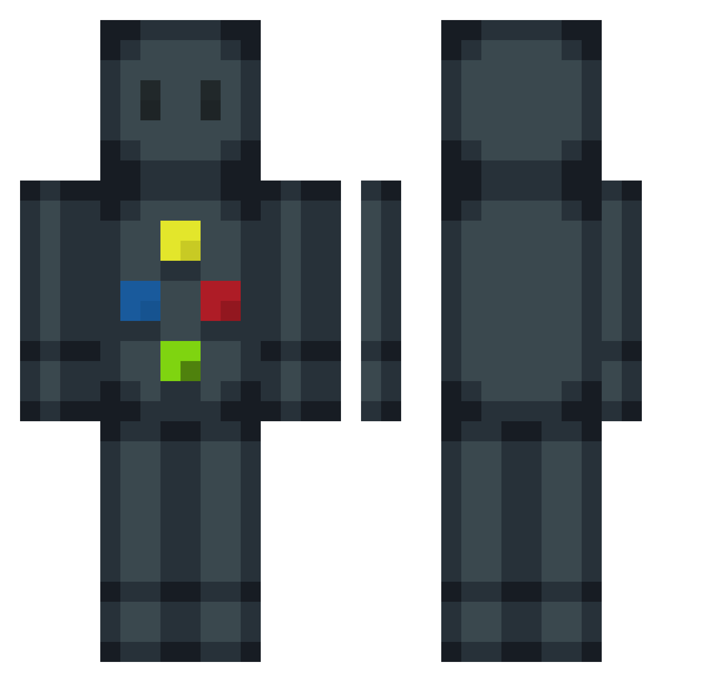 give_it92 Minecraft skin, front and back view