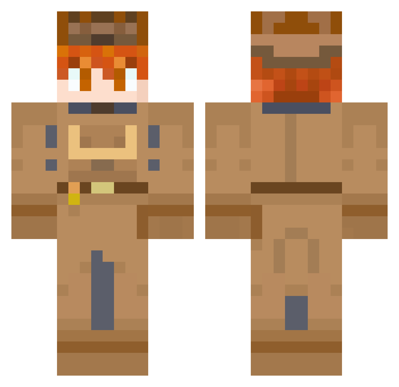 selena0203 Minecraft skin, front and back view