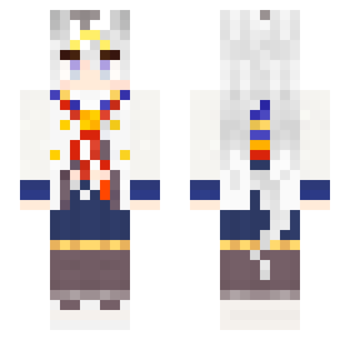 Lolmemz_Ceo Minecraft skin, front and back view
