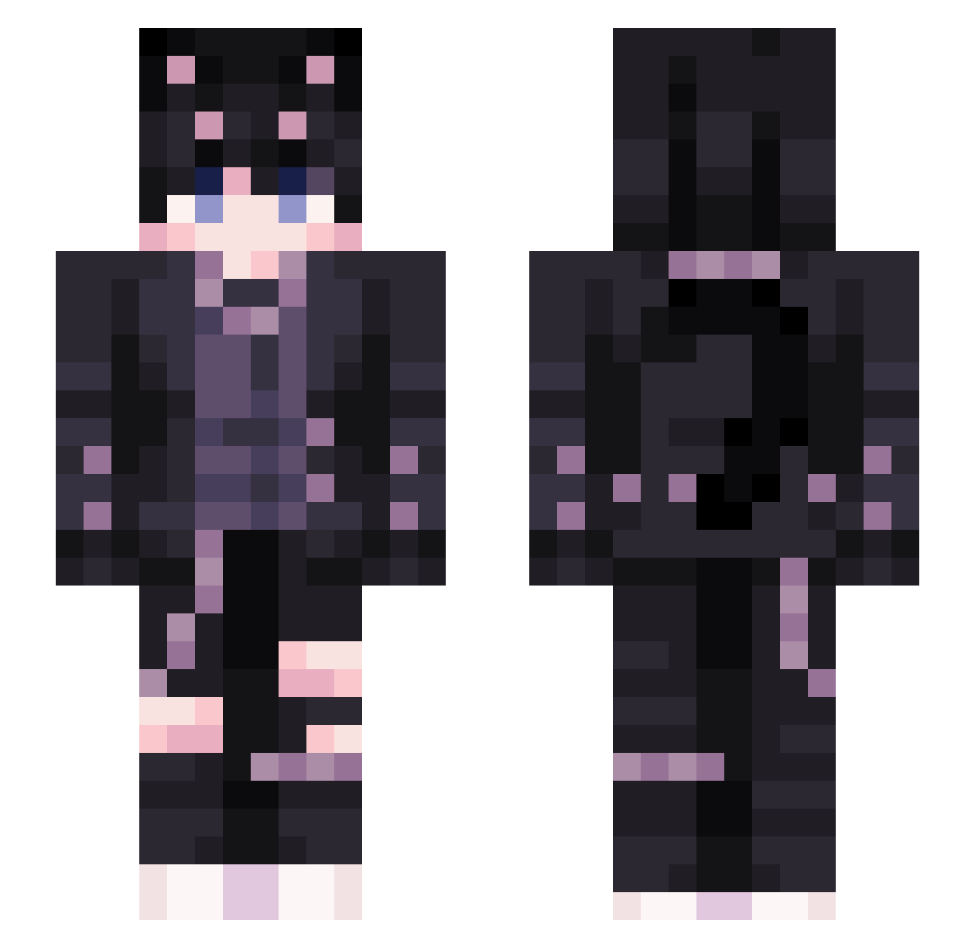Lsanders1017 Minecraft skin, front and back view