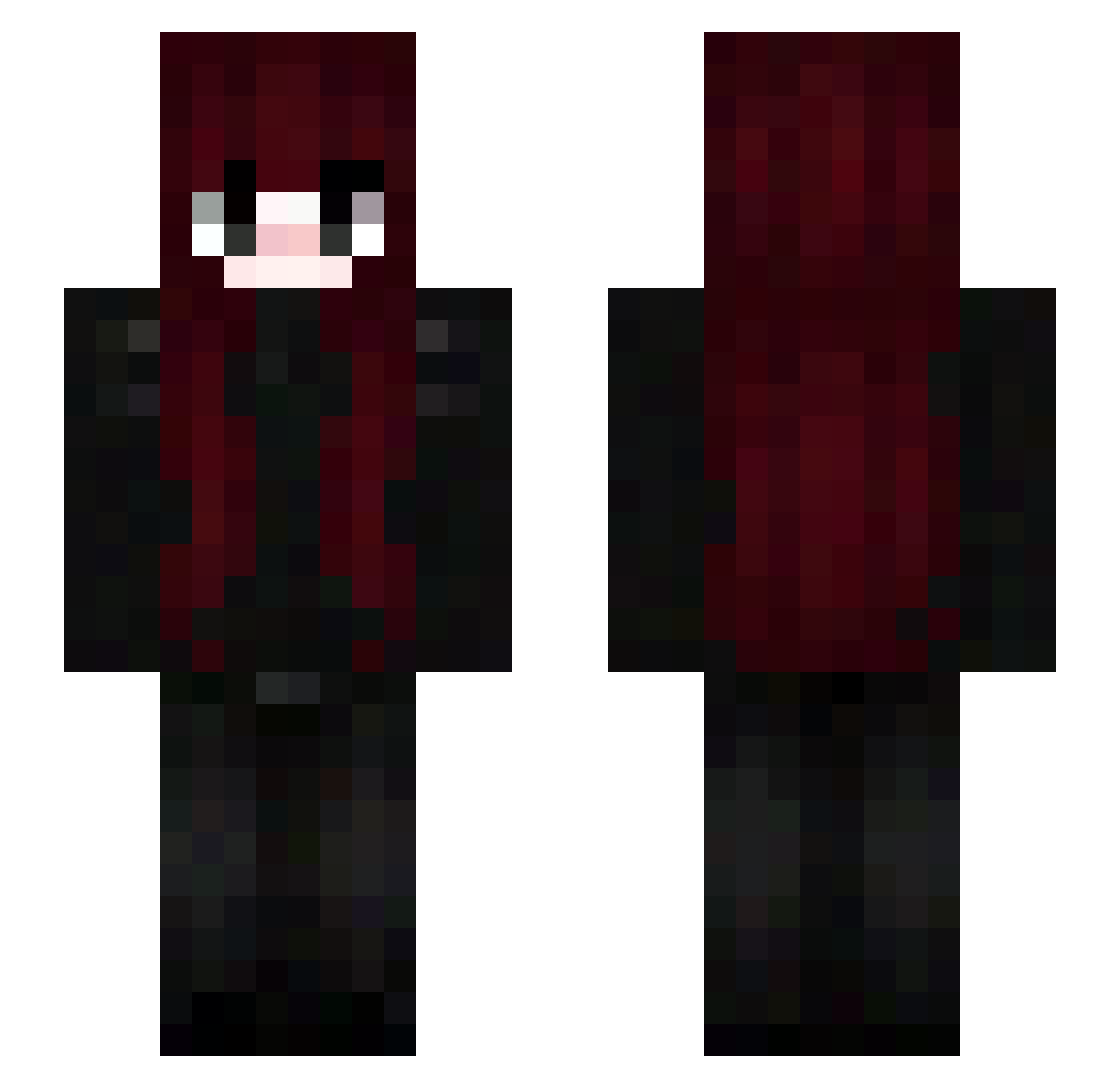 sud0kumast3r Minecraft skin, front and back view