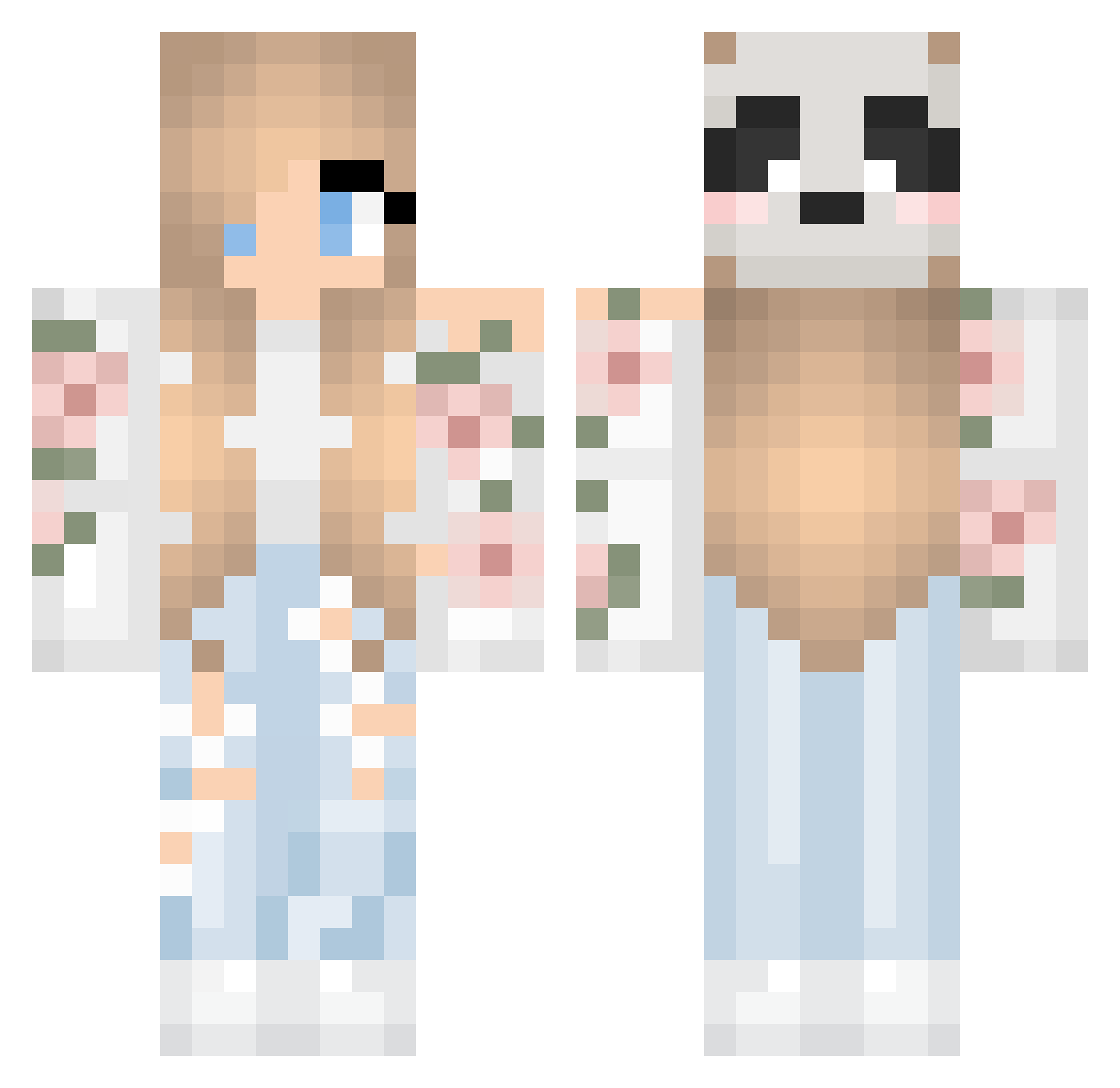 Allief373 Minecraft skin, front and back view