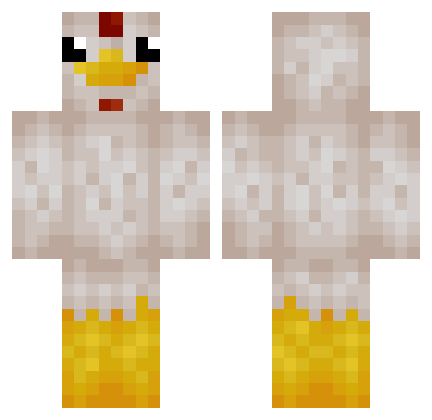 REYYYKUATTT Minecraft skin, front and back view