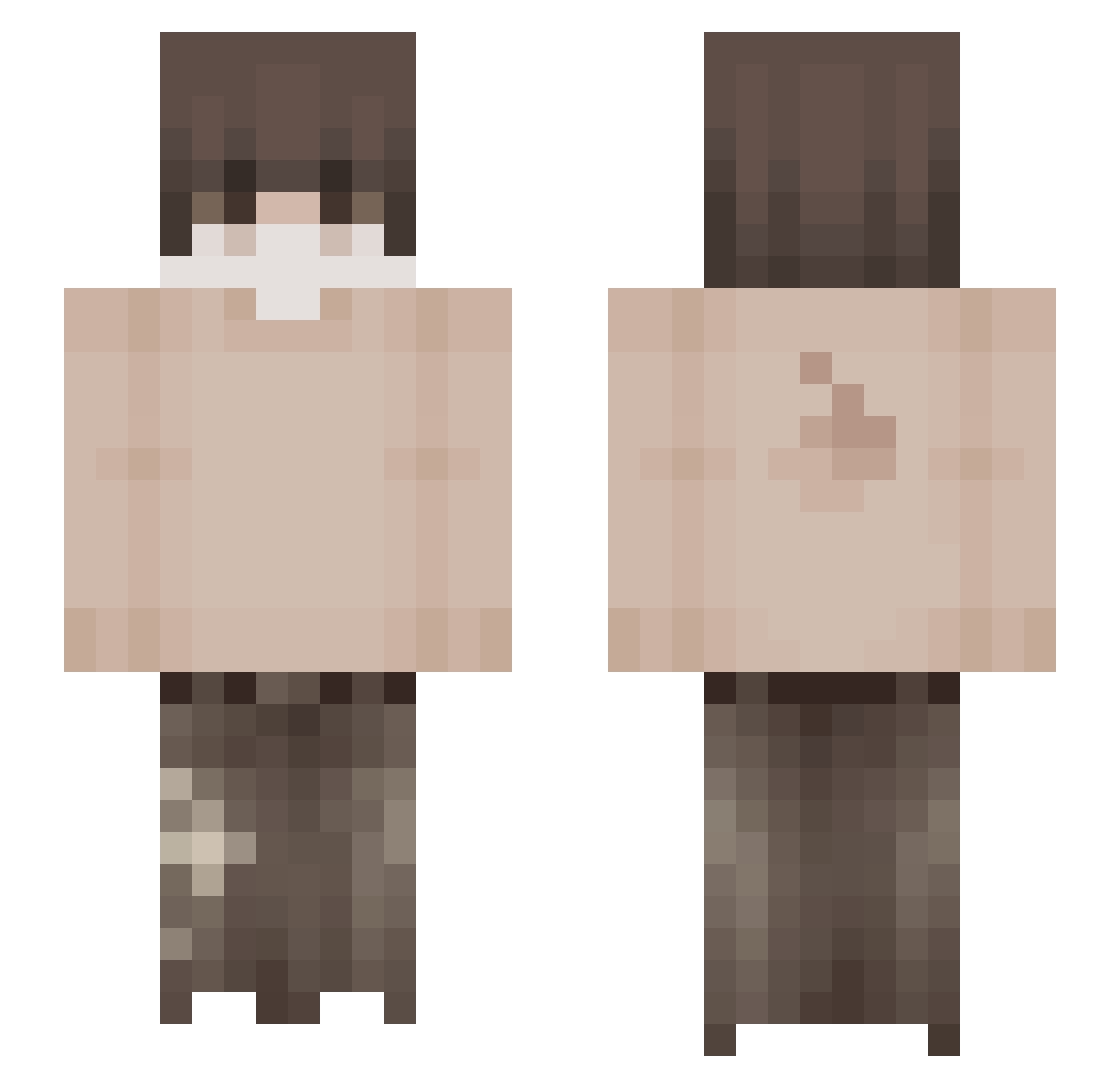 SenorAdam1 Minecraft skin, front and back view