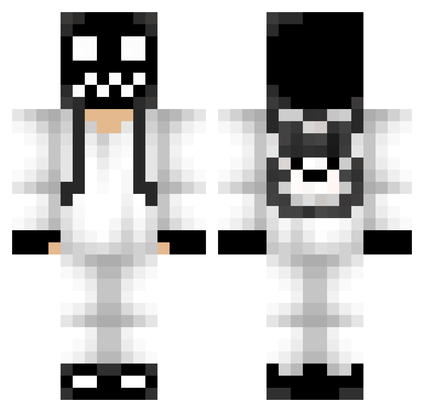 SpailerWTF Minecraft skin, front and back view