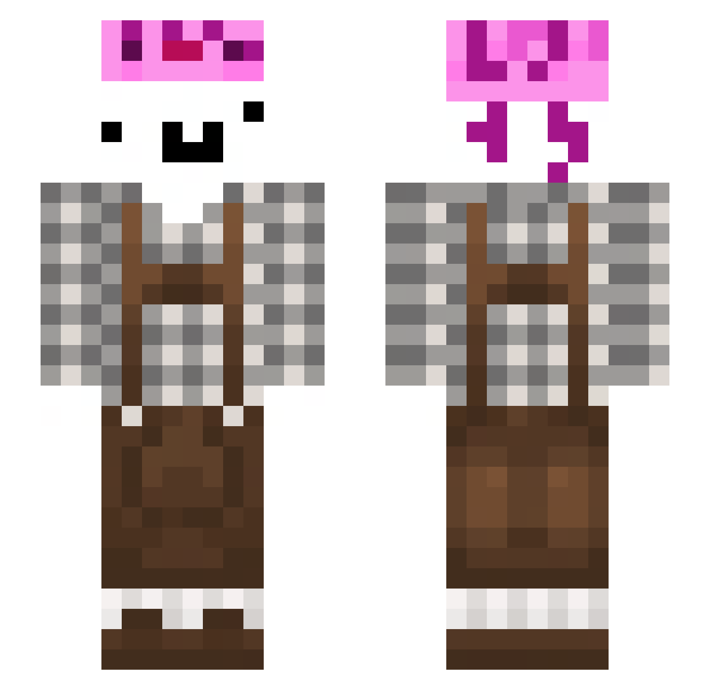 xNiklas_00 Minecraft skin, front and back view