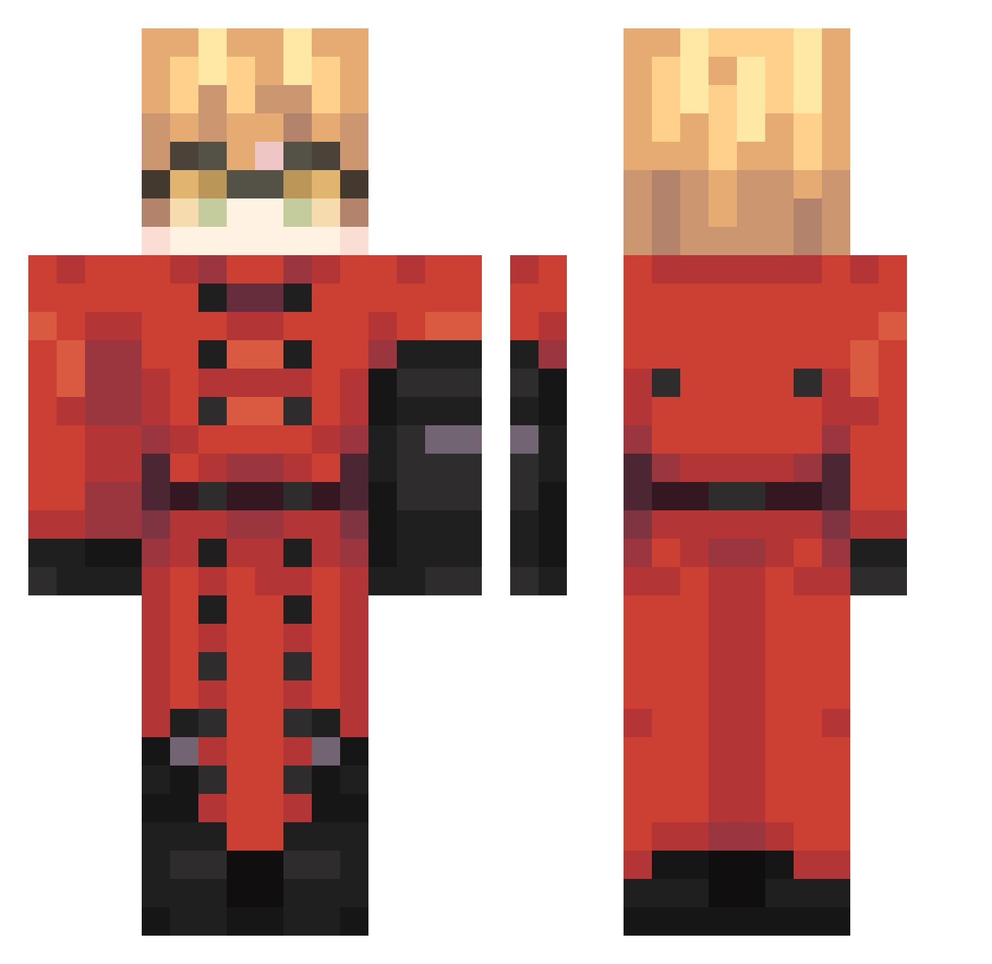 inky_rin Minecraft skin, front and back view
