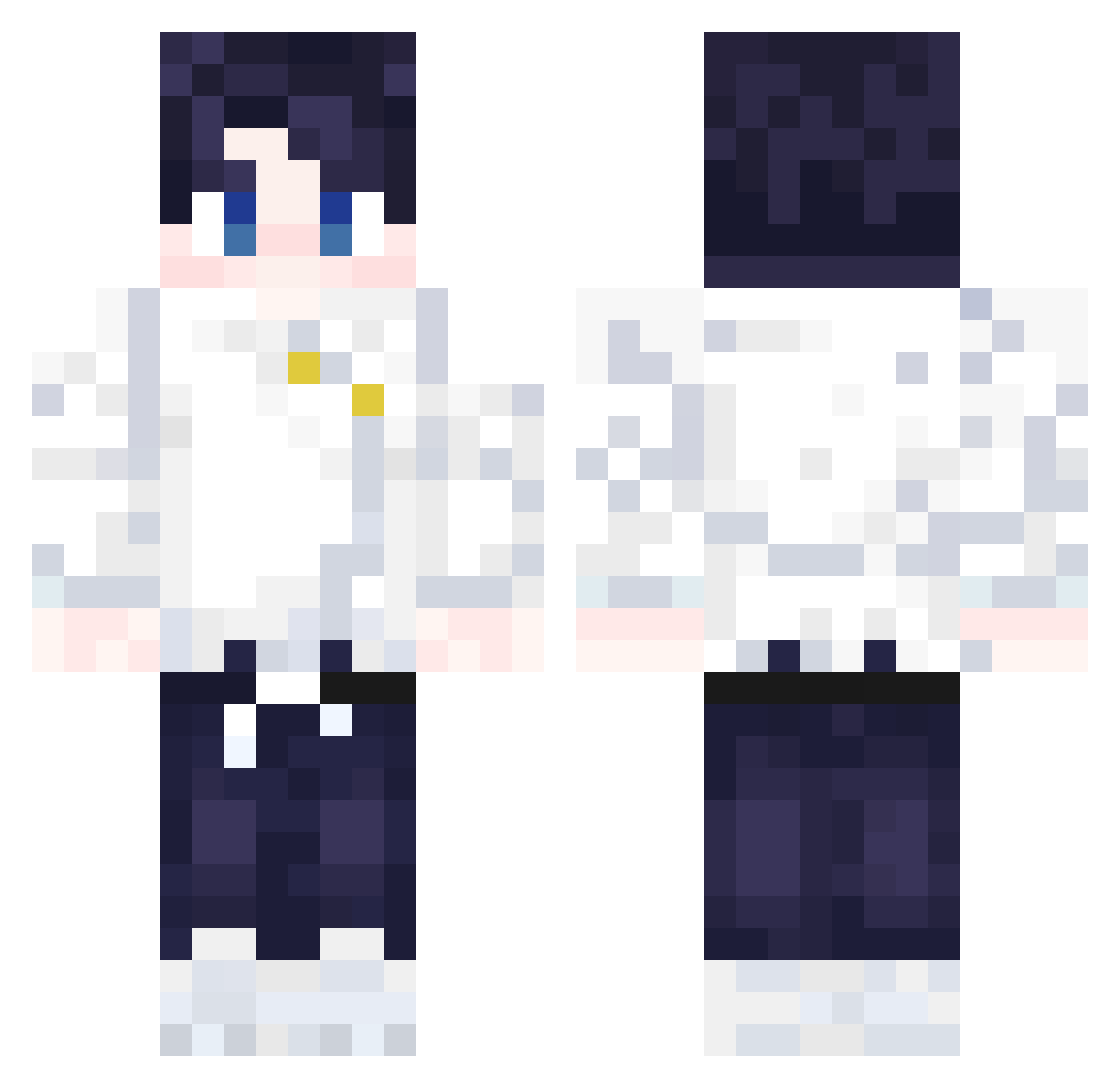 TheLast_Samurai Minecraft skin, front and back view