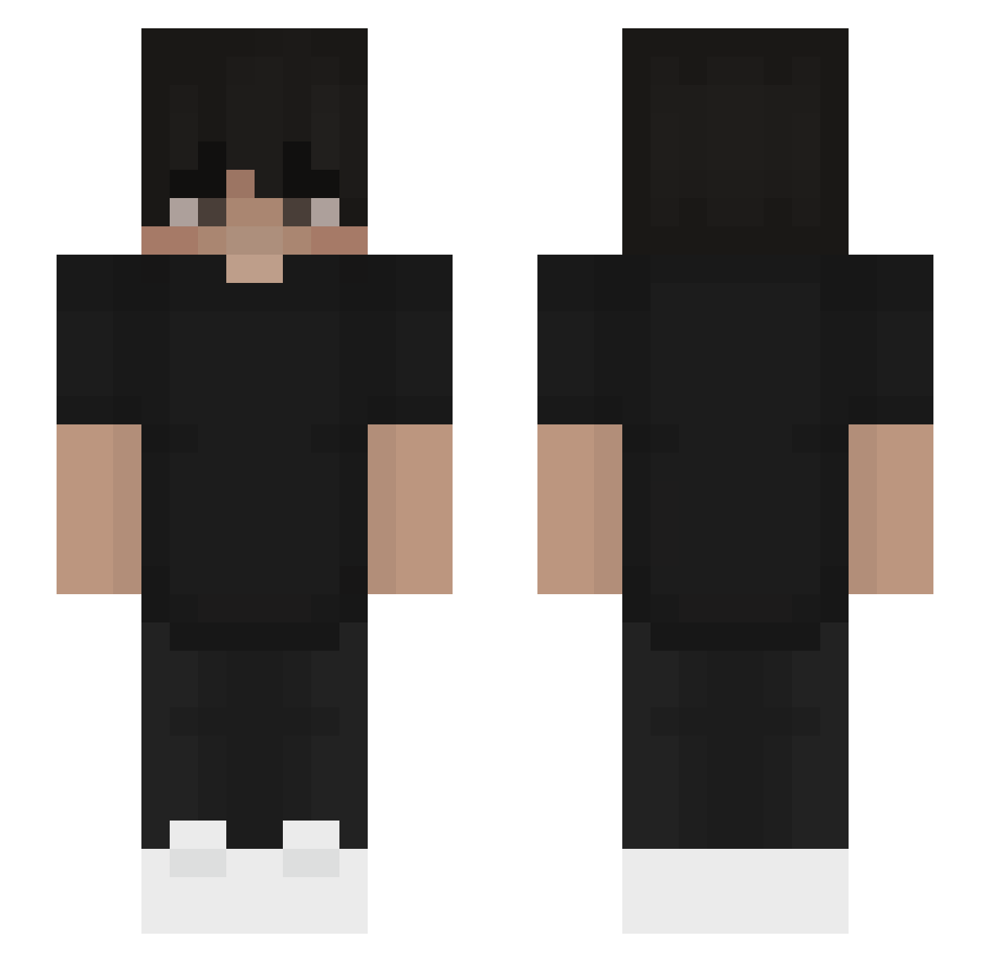 Thurandil Minecraft skin, front and back view