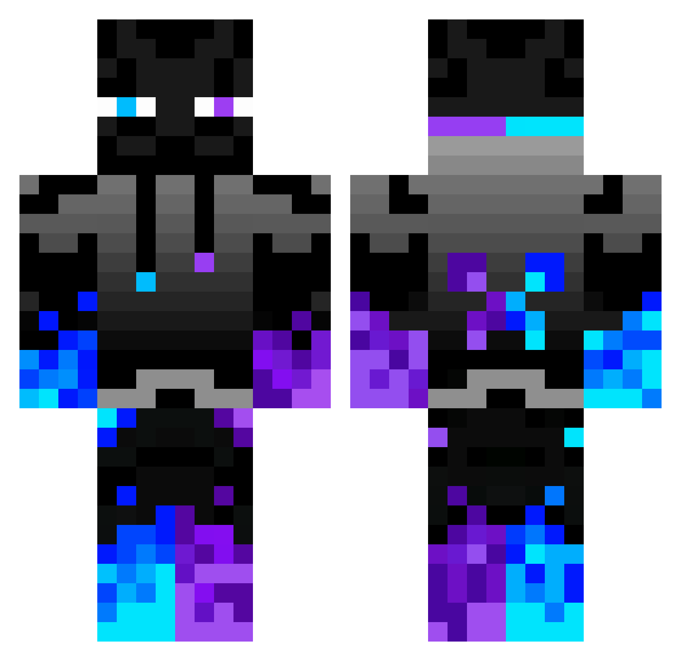BALUT2012 Minecraft skin, front and back view