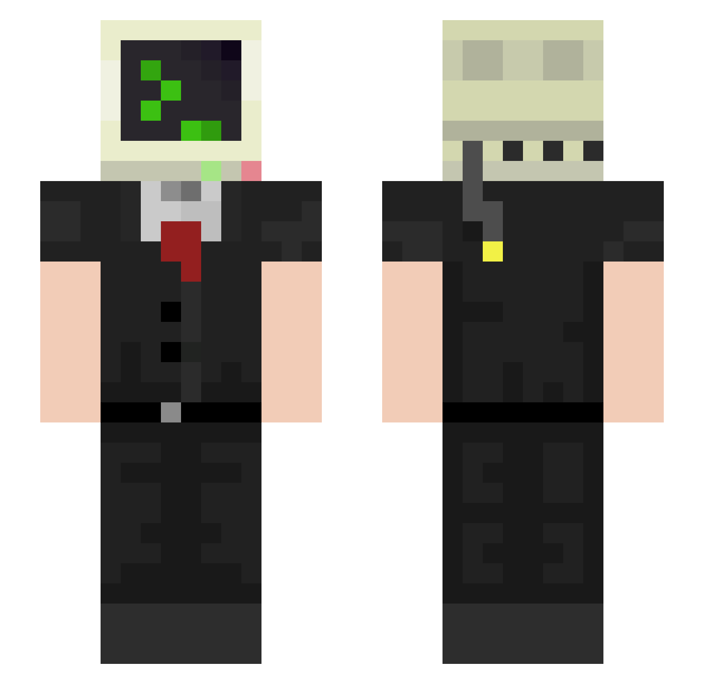 HeroOfHyruleGG Minecraft skin, front and back view