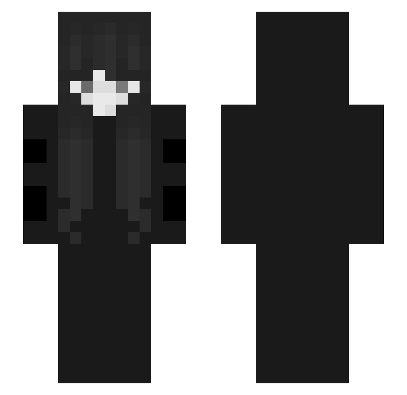 shweepex Minecraft skin, front and back view