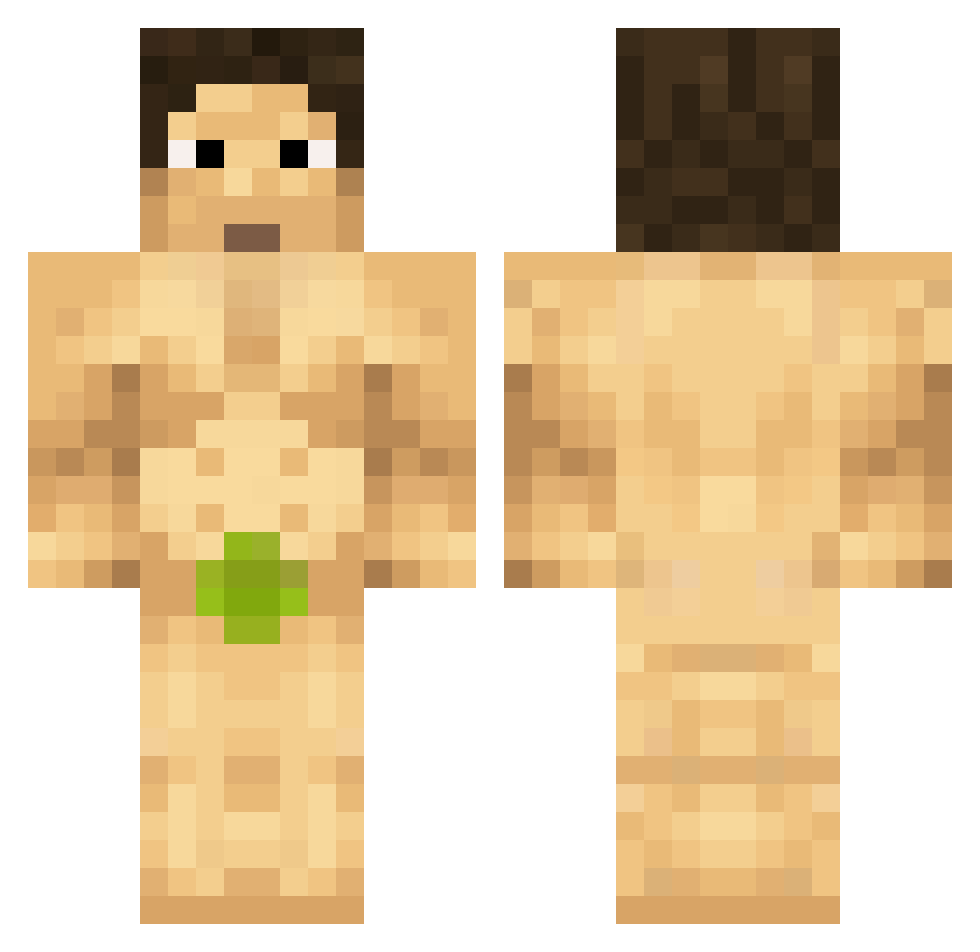 Anathemata Minecraft skin, front and back view