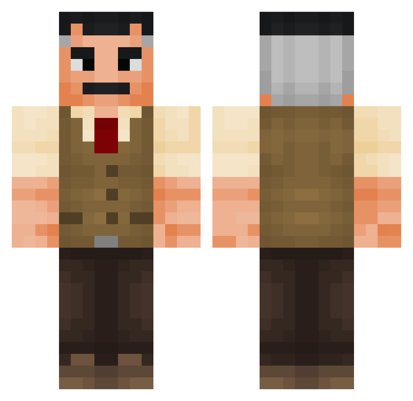 TheCapoIIIIGuy Minecraft skin, front and back view