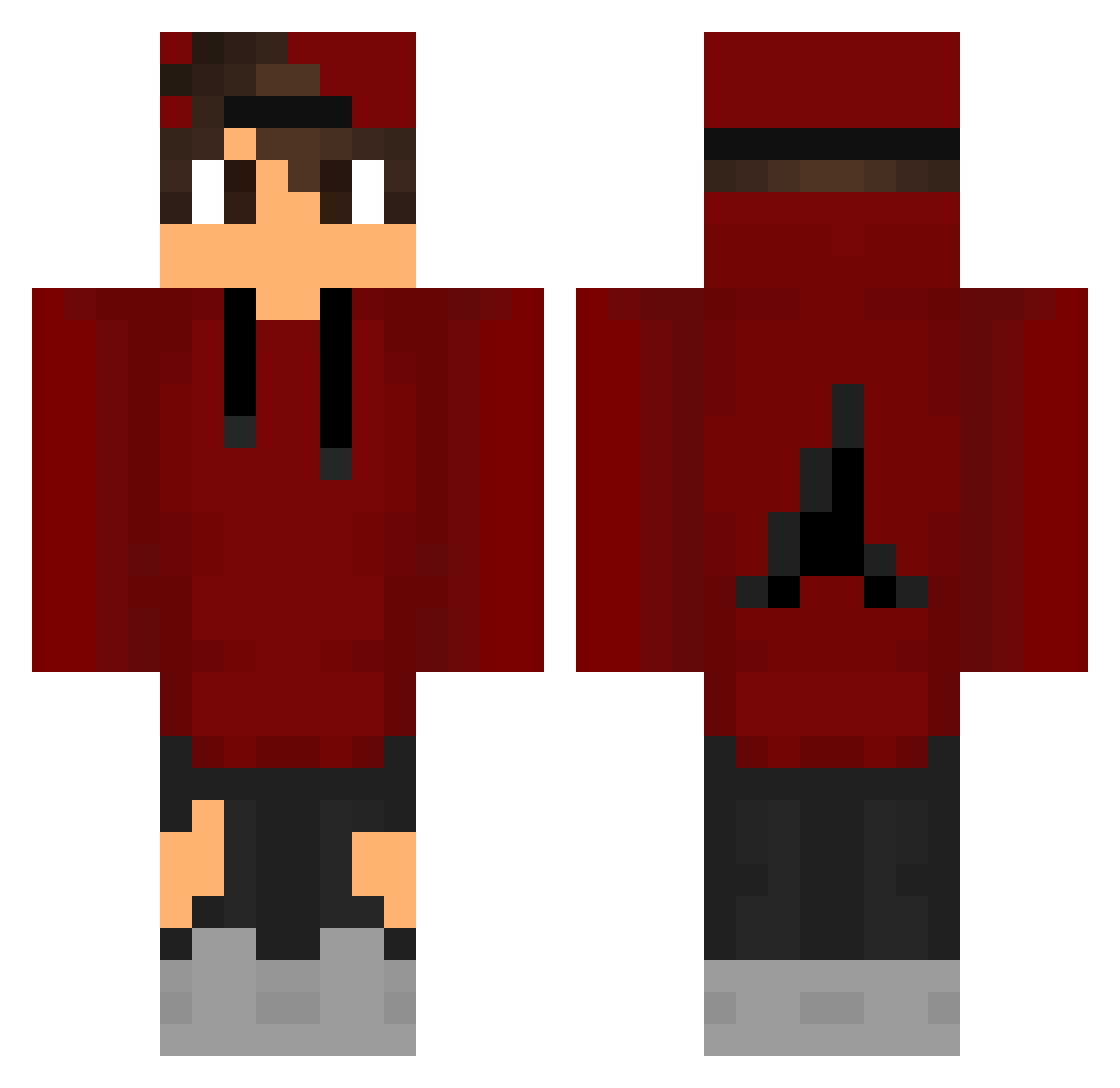_MarcosL_ Minecraft skin, front and back view