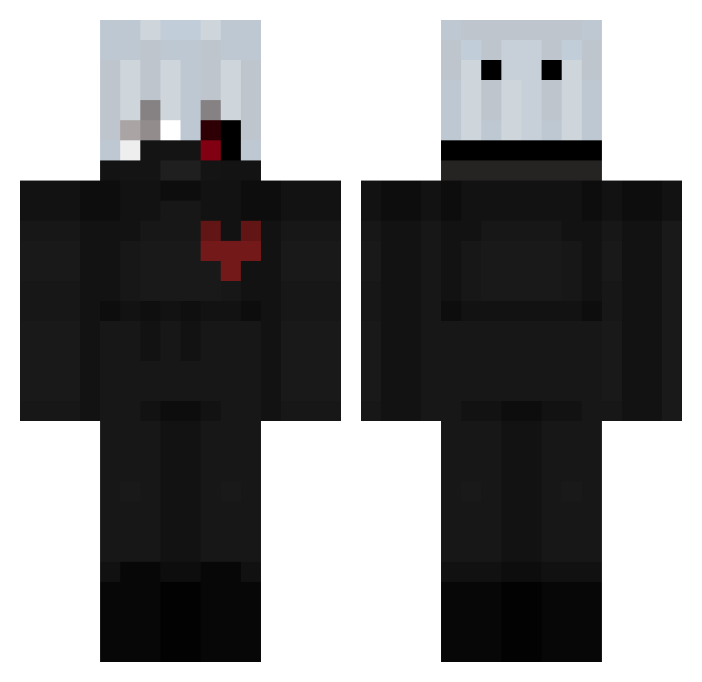 rafiiofficialyt Minecraft skin, front and back view