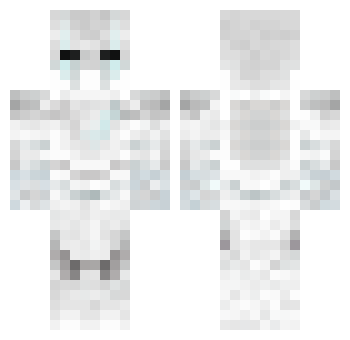 qwertynotme Minecraft skin, front and back view