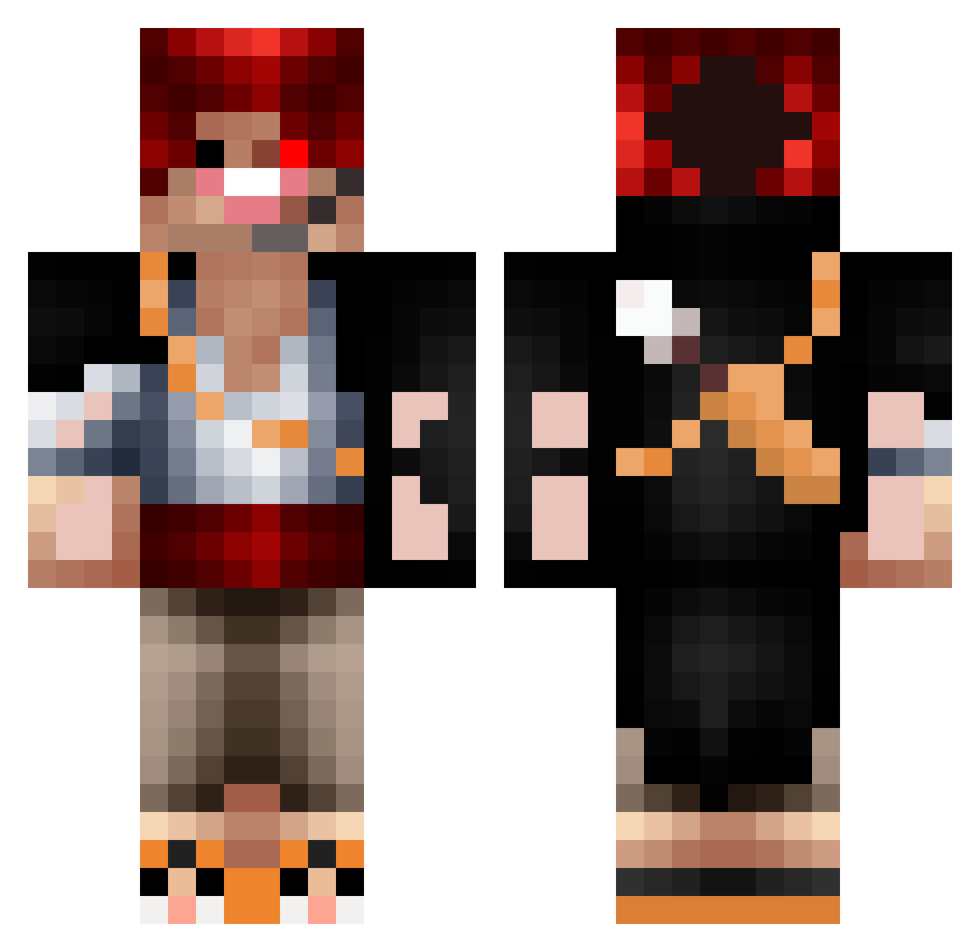 mnmvshhmy Minecraft skin, front and back view