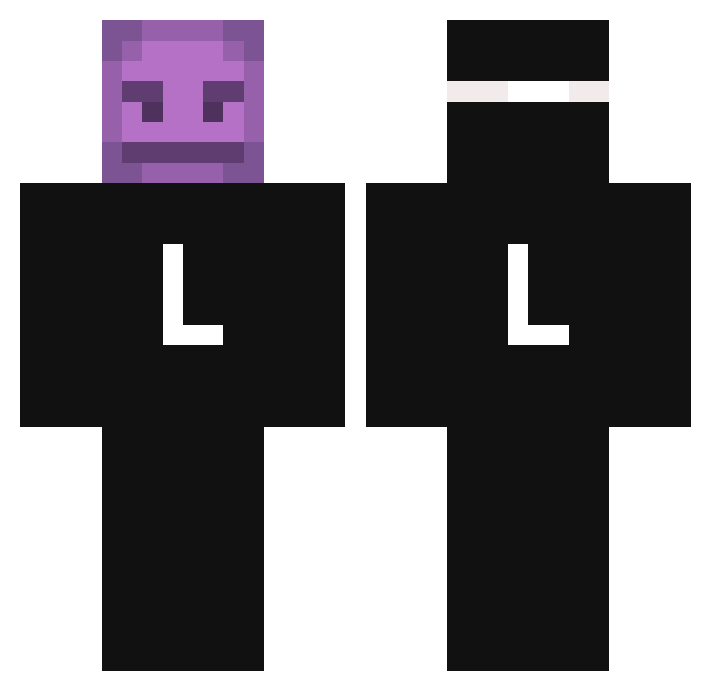 whomsJr Minecraft skin, front and back view