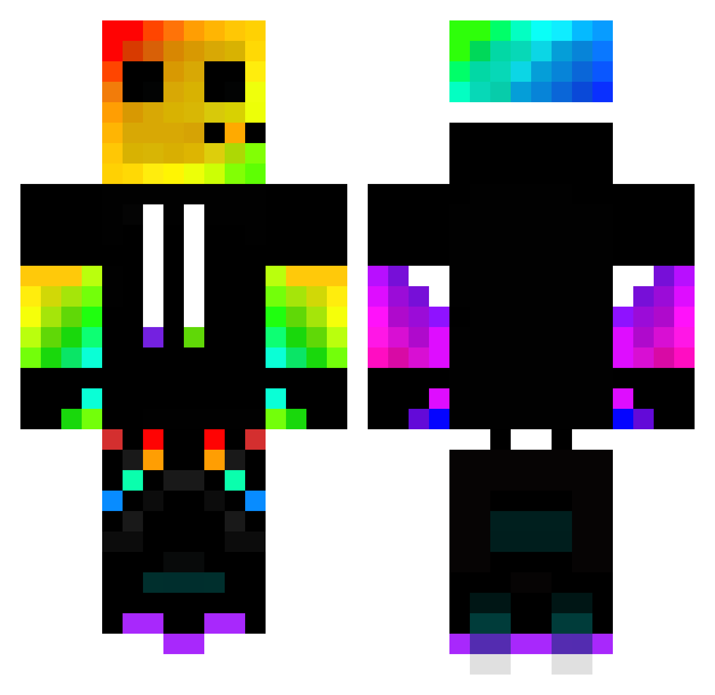 jas2012 Minecraft skin, front and back view