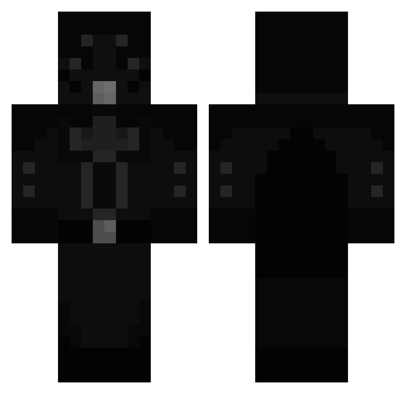 SplendidEngine Minecraft skin, front and back view