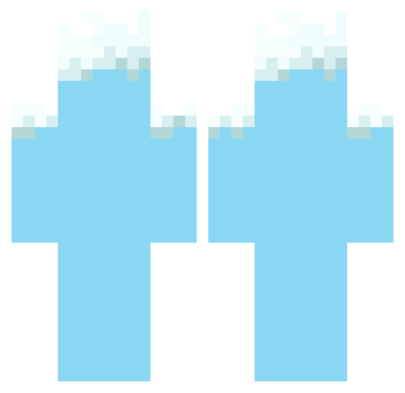 andra17 Minecraft skin, front and back view
