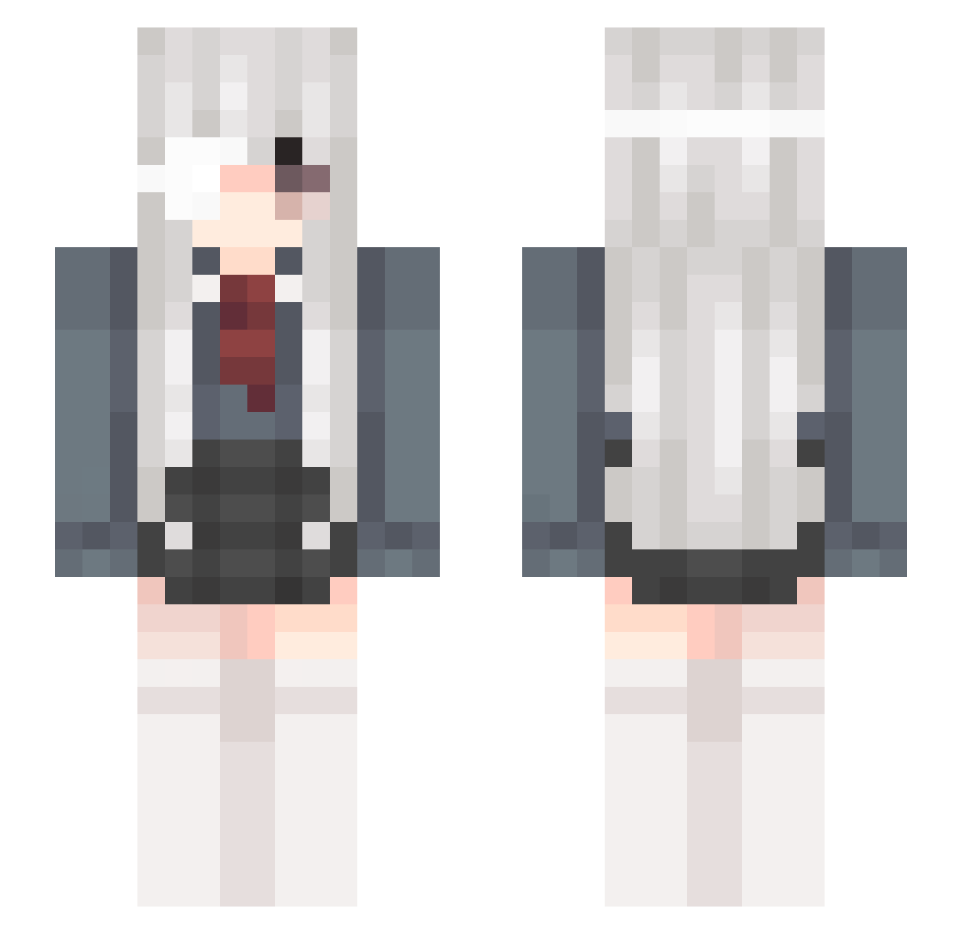 grufus548387478f Minecraft skin, front and back view