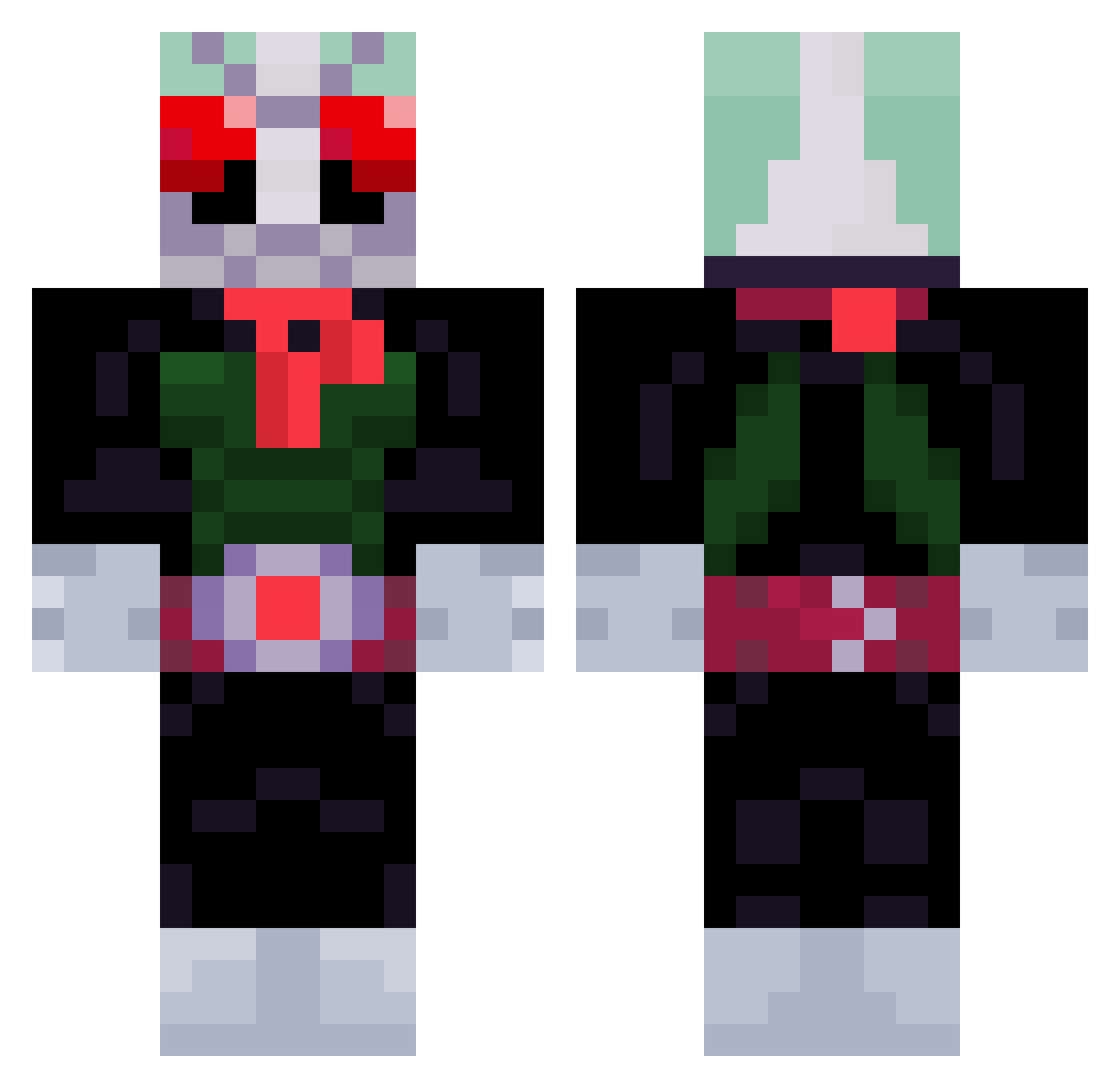 ImDaGiantRat Minecraft skin, front and back view