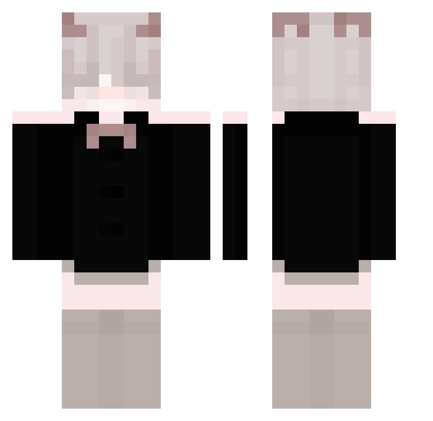 fwfiz Minecraft skin, front and back view