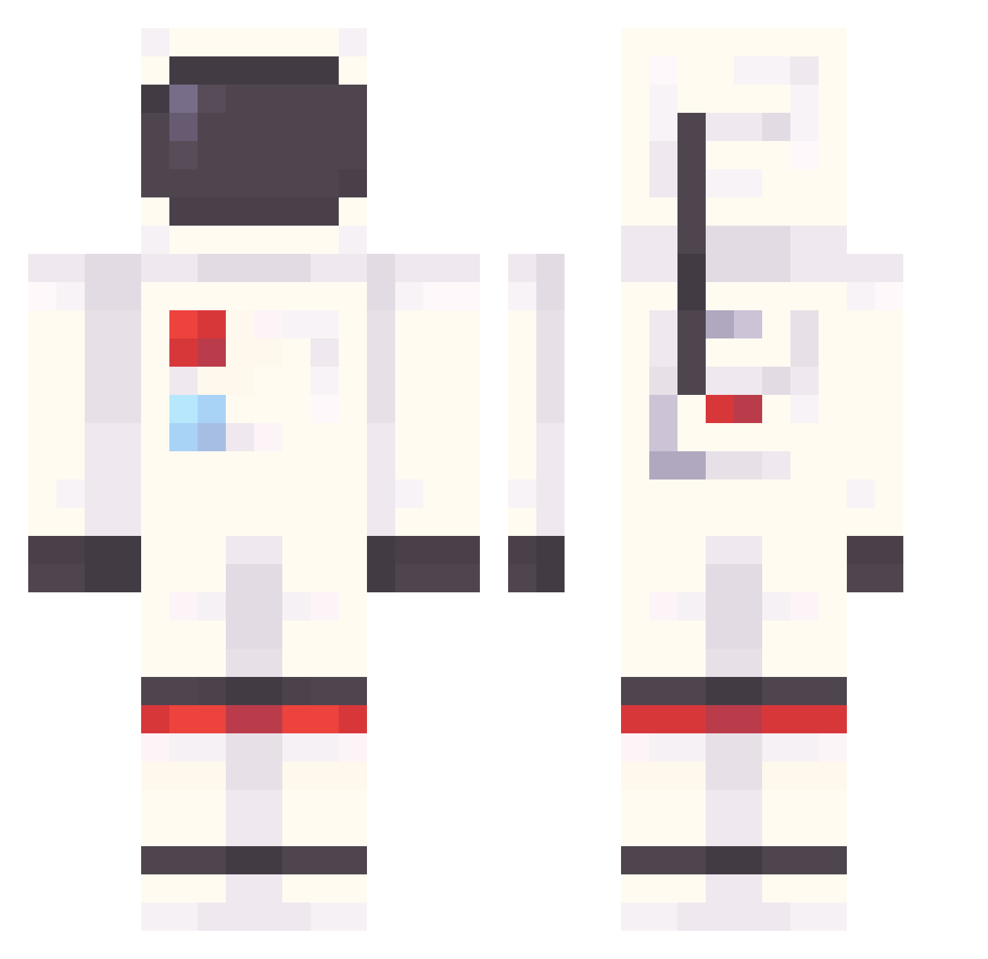 Benjamin_Harris Minecraft skin, front and back view