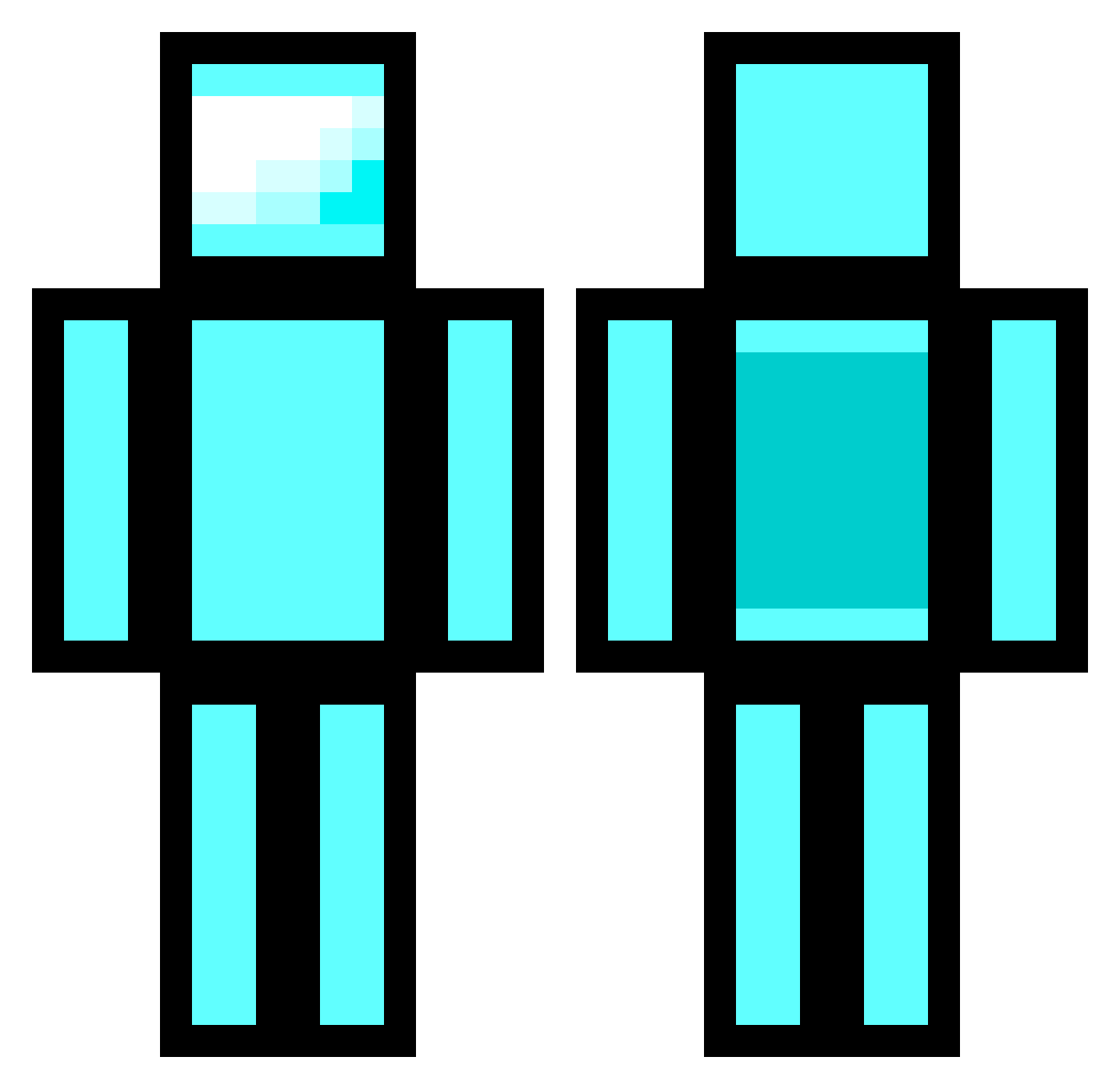 SmokinPoop Minecraft skin, front and back view