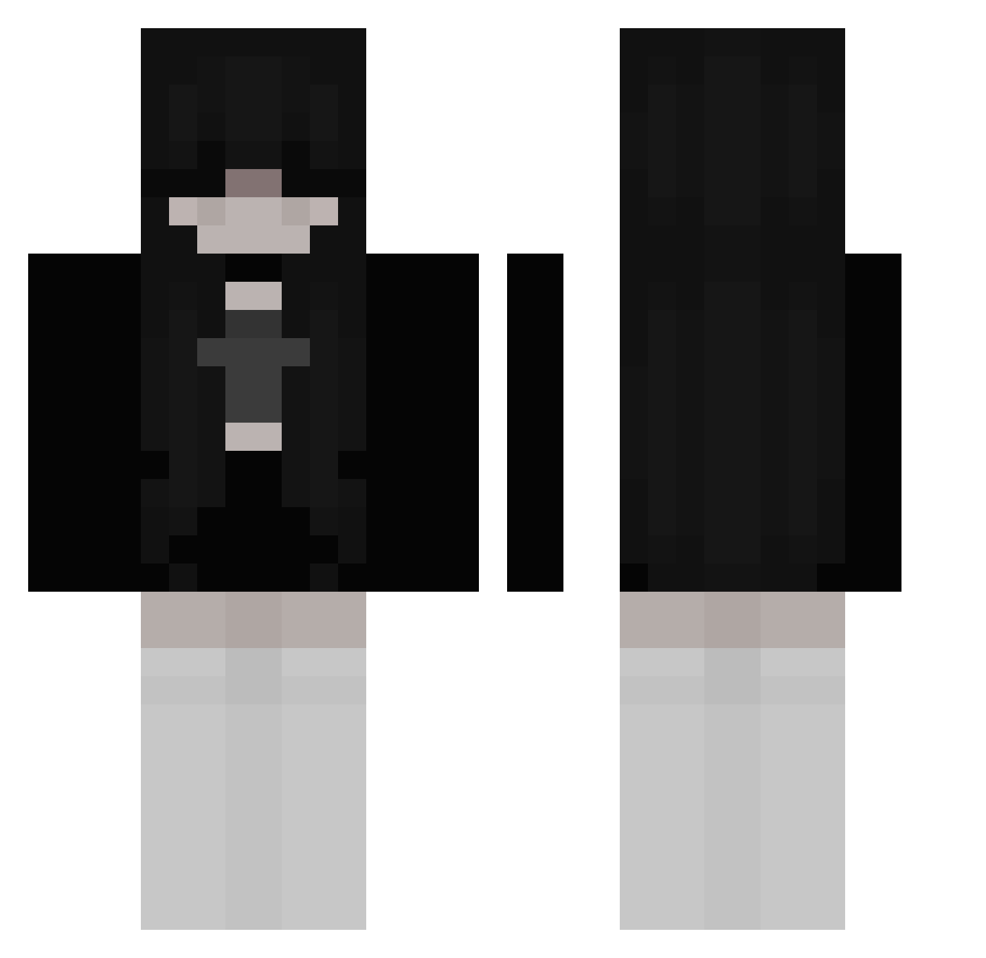 swaag420 Minecraft skin, front and back view