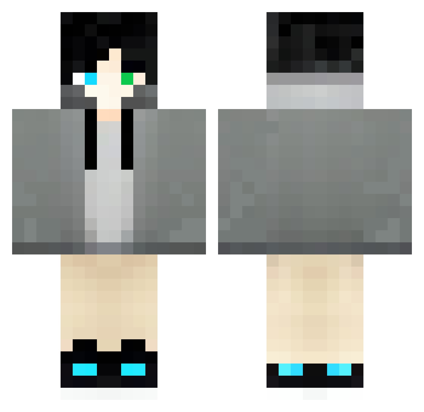 stove_1 Minecraft skin, front and back view